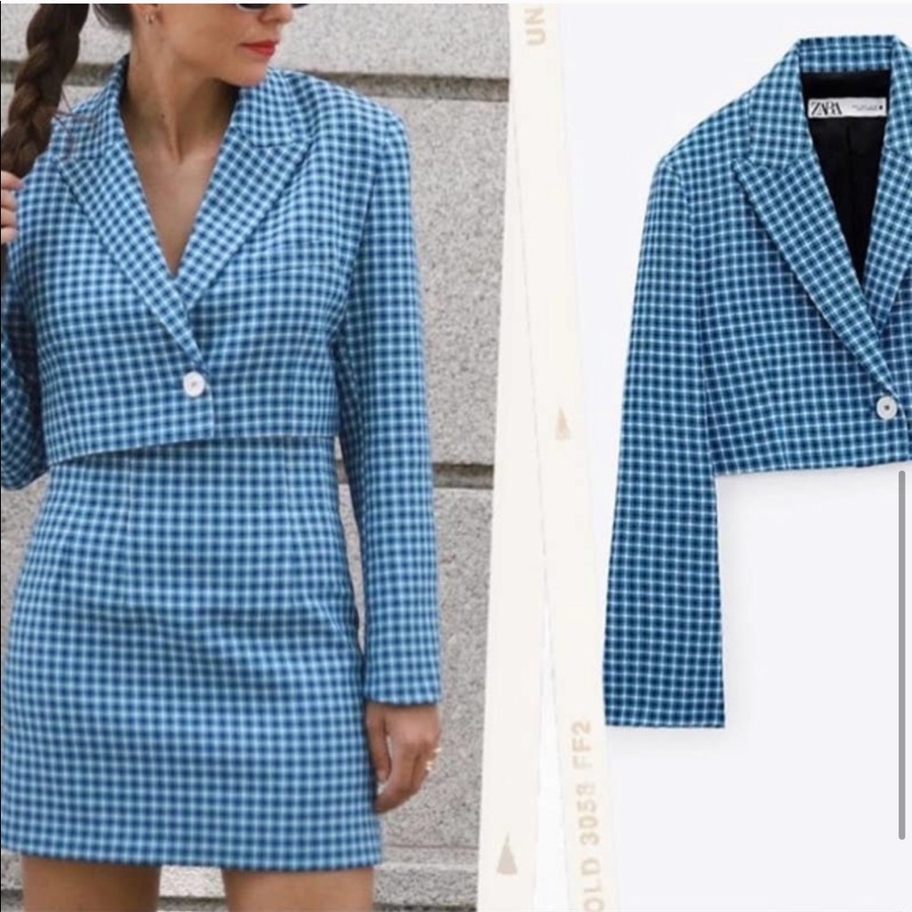 Zara two piece blazer and skirt set nwt - Picture 5 of 7